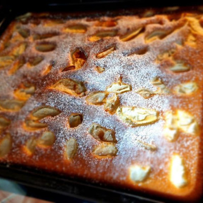 Der fertige Apfelkuchen