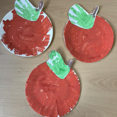 Apfel basteln